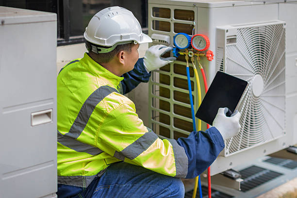 Professional Hvac technician working in Falmouth, IN